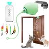 INKZOO 4-in-1 Interactive Cat Toys for Indoor Cats, Automatic 6 Holes Mice Whack-A-Mole, Fluttering Butterfly, Track Balls, USB