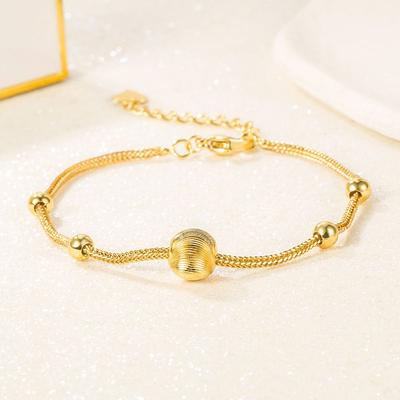 Andara Copper Beads Women Bracelet Apparel Accessories Korean Style Bracelet Sand Gold Bracelet