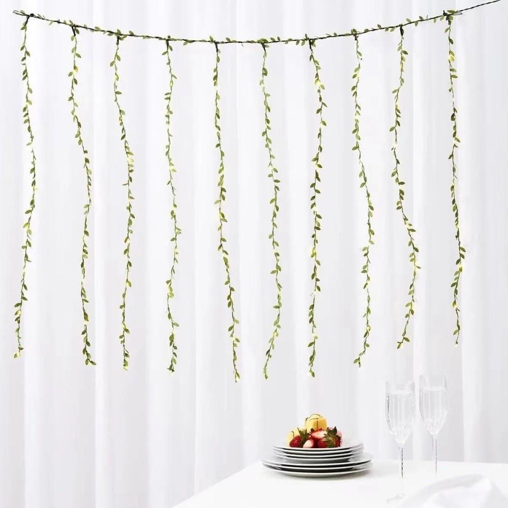 Garland Artificial Eucalyptus Leaf Garland Leaf Ribbon Green Leaves Ribbon  Home Decor