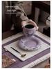 Handmade High-End Ceramic Rose Douli Tea Cup for Kung Fu Tea