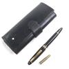 Very Good MONTBLANC Fountain Pen Meisterstück 147 Traveler Black Gold 14K Mens Used