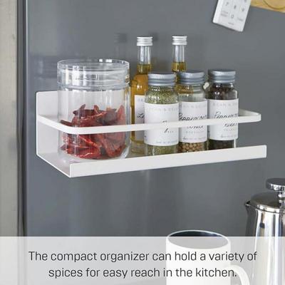 Magnetic Spice Rack Fridge Organizer Shelf Side Wall Refrigerator Storage for Spices Organization for Home and Kitchen