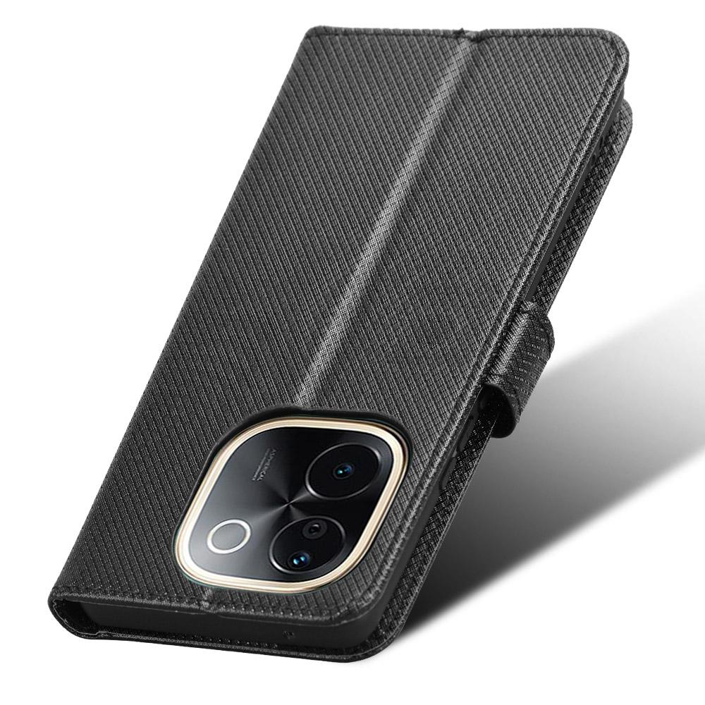 Für vivo T3 Pro 5G/iQOO Z9s Pro 5G Hülle PU Leder Diamanttextur Brieftasche Handyhülle