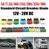Reset-Circuit Breaker Blade Fuse New 12V+24V Resettable 5-30A Marine Automatic