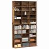 CD Shelf with Shelf Reclaimed Wood Look 101 x 23 x 177.5 cm Engineered Wood