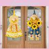Beautiful Thanksgiving Cowboy Hat Sunflower Decorative Hanging Piece For Festive Atmosphere