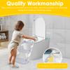 Potty Training Seat Ladder Comfortable Adjustable Height 2 in 1 Potty Training Toilet With Anti Slip Pad for Kids Boys Girls