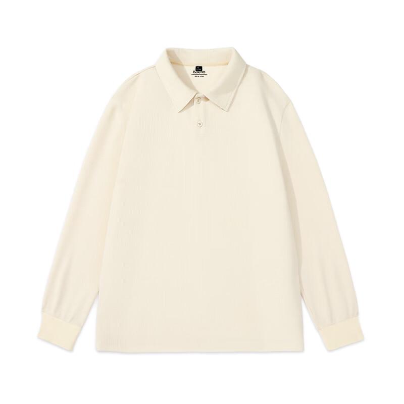 Baleno Waffelstrick Langarm Poloshirt