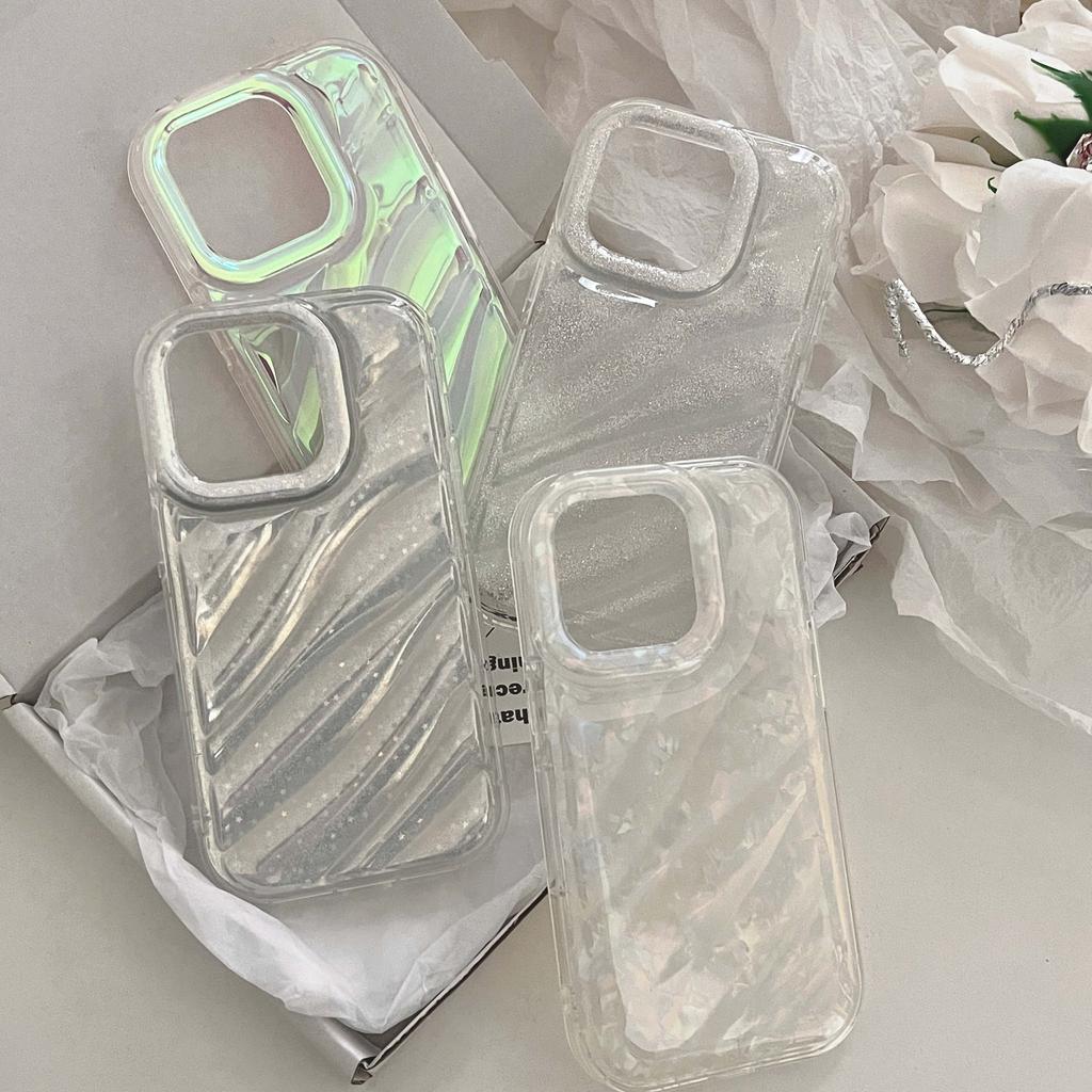 Cartoon Laser gewellte rutschfeste Blingbling stoßfeste Hülle für iPhone 11 12 Promax 14 Pro Max 13promax High-End-Handyhülle Conque