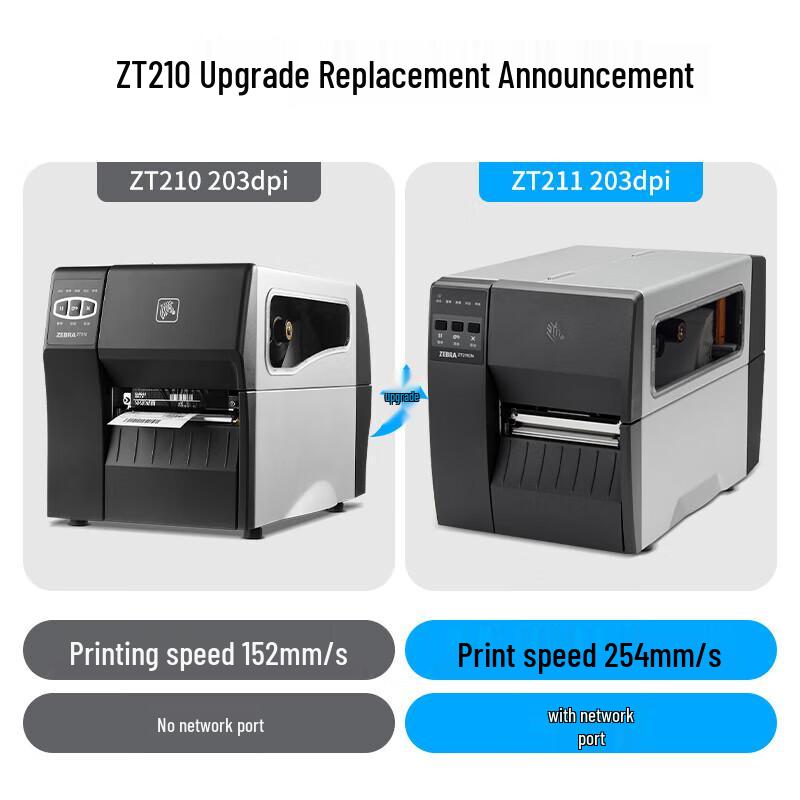 Zebra ZT210 Industrial Barcode Label Printer