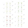 3pack Saltwater Ready Fishing Leader High Strength Anti Corrosions Nylons with Multiple Hook Size
