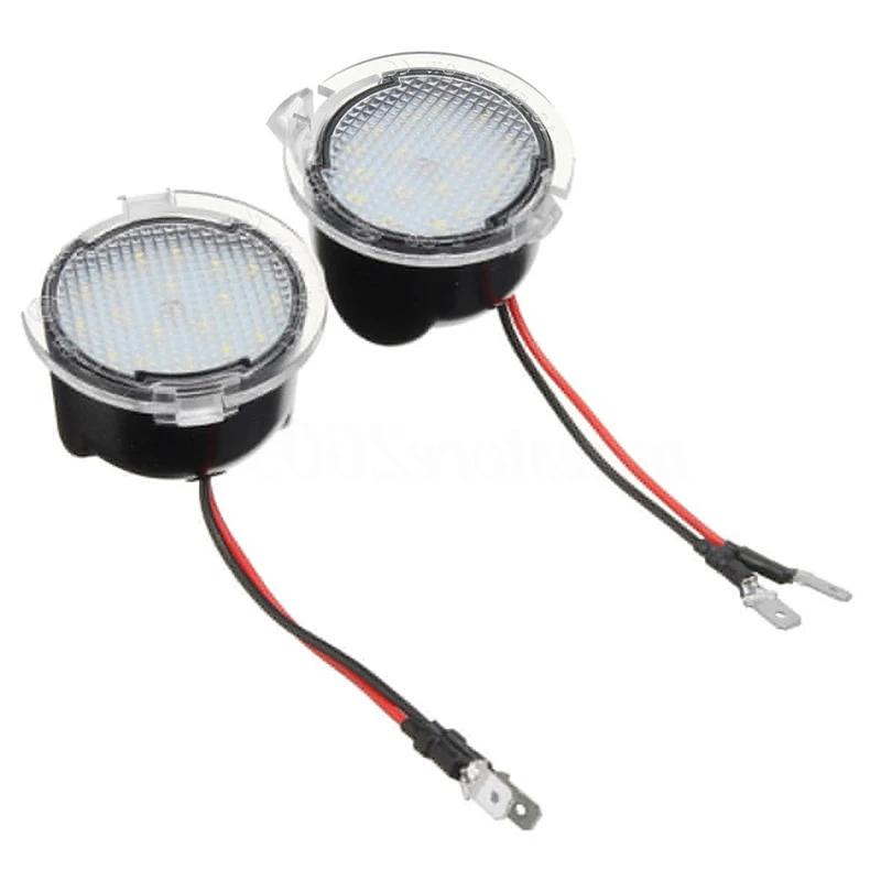 2Pcs Carro LED Sob Espelho Lateral Luzes de Poça para Ford Mondeo 5 Taurus F-150 Edge Fusion Flex Explorer Expedition Raptor Mustang