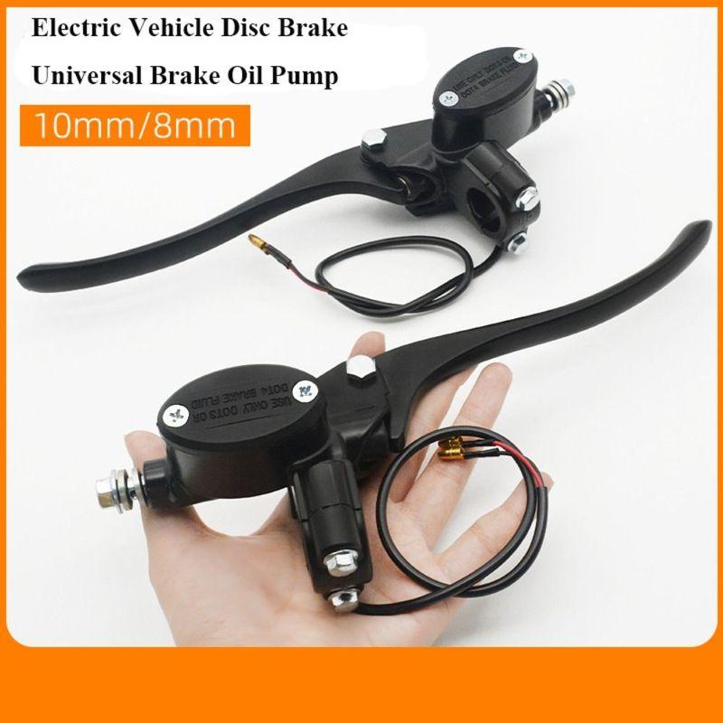 New Black Electric Disc Brake Aluminum Alloy 4 Styles Brake Oil Pump Universal Oil Brake