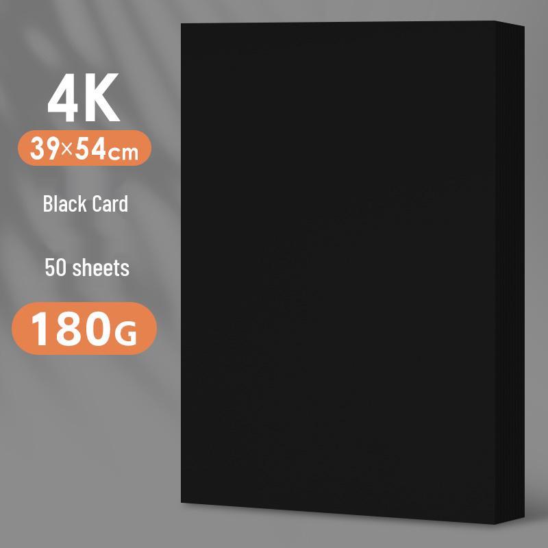 A4 White Cardstock, Black & Colored Paper, Thickened for DIY Kindergarten Crafts & Projects, A3/A4 Size.