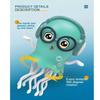 Dancing Jelly Fish Toy Smart Tentacle Explorer With Led Lights Music Automatic Obstacle Sensor Toy