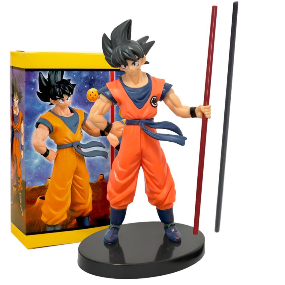 Dragon Ball Son Goku Super Saiyan 20cm Action Figure Collectible Ornament DBZ Anime PVC Model Gift for Christmas In Stock