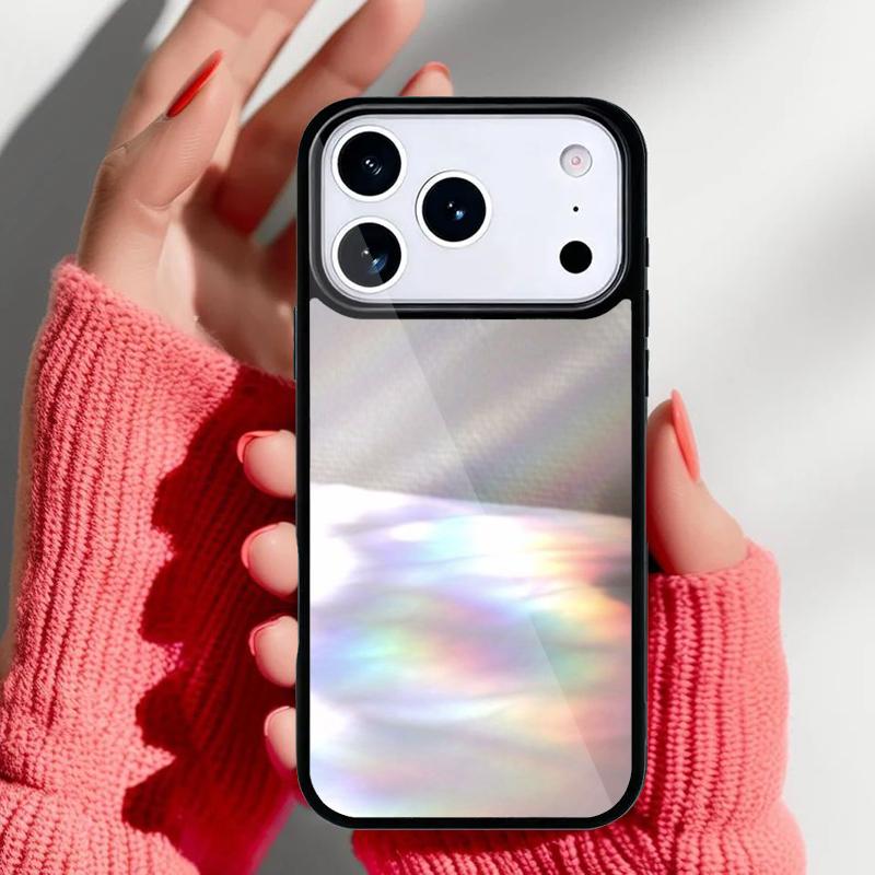 aesthetic white Phone Case for iPhone 17 16 15 14 13 Pro Max Back Cover for 12 11 Pro Coque