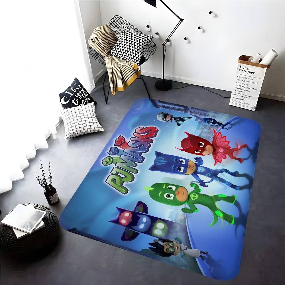 Cartoon PJ M-Masks Room Mats Retro Multiple Choice Living Room Kitchen Rug Non-Slip Welcome Rug