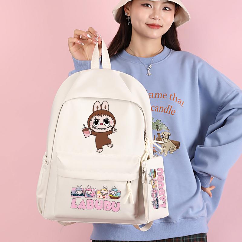 3Pcs/sst Cute Printed Backpackstudent Teenage Children Girl Boy Schoolbag Bookbag Men Women Large Capacity Waterproof Laptop Bag Mochila