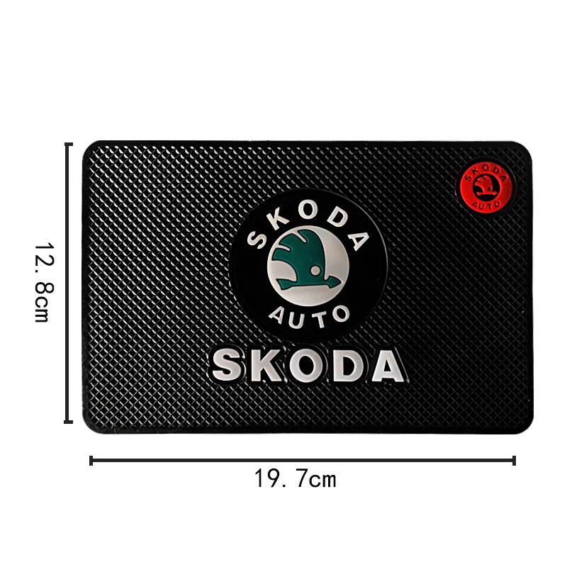 drxhs8 Car Anti-slip Pad Non Slip Mat for Skoda Rapid Kodiak Superb Octavia 2 A7 Fabia Tour RS Kamiq Yeti Interior Auto Accessories