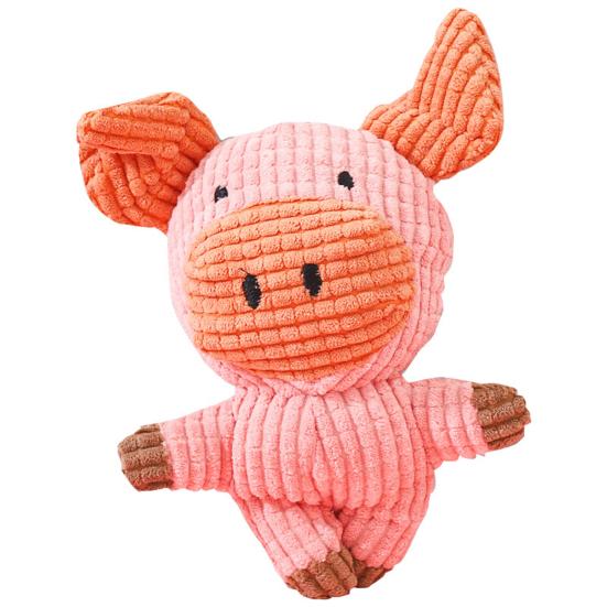 Built-in Voice Bite Resistant Soft Plush Piglet Lion Shape Pet Early Educational Toy