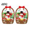Candy Bag Set 2/4/6Pcs Clear Gift for Halloween Christmas Goodie Treat Bags Transparent Window Pouches with Handle Resealable Sealed Pouch