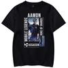 Unisex Shirt Cotton Oversize Large Size Aamon Tshirt Front Print Mobile Legends Shirt Mlbb Ml Tees