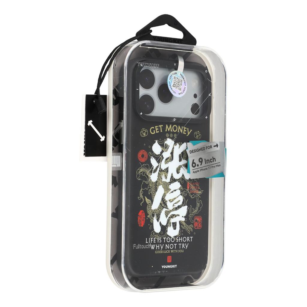 YOUNGKIT Smooth Sailing Series For iPhone 17 Pro Magnetic Case Chinese Style TPU + PC Phone Cover
