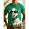 Tier Serie 3D Druck Herren T-Shirts Sommer Modisch Bequem Vielseitig Atmungsaktiv Sport T-Shirts Freizeit Rundhals Kurzarm T-Shirts