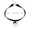 1 A Simple Dark Gothic Wind Velvet Belt Acrylic Crescent Moon Pendant Choker Necklace Neck Chain Collar Necklace Women Deserve T