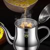 1Pc Household 316 Stainless Steel Oil Pot with Filter Oil Filter Pot Cooking Household Leak Proof Oil Pouring Seasoning Bottle