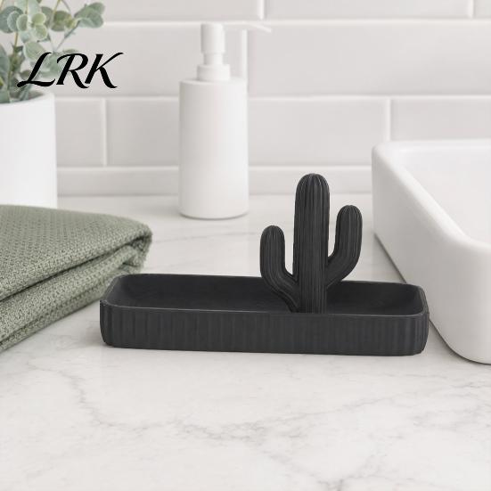 Soft Decoration Tray 3D Printed Cactus Jewelry Tray, Ring Dish, Entryway Table Trays, Decorative Trinket Mechanical Balance Organizer for Rings