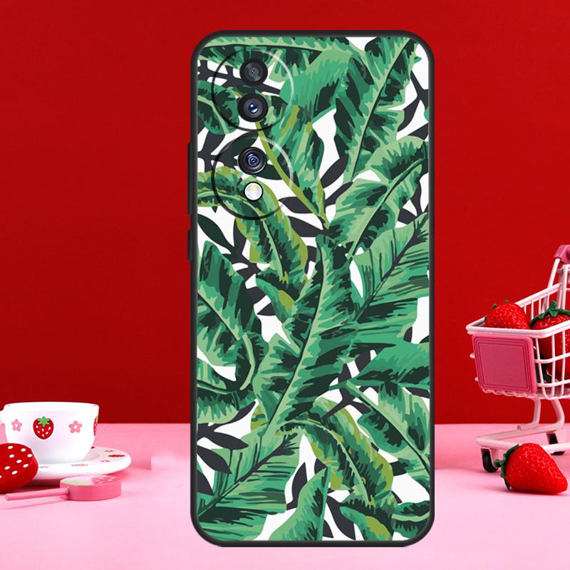 Banana Leaf Case For Honor 90 Lite 70 50 Magic 6 Pro 5 Lite X6 X7 X8 X9 X6a X7a X8a X9a X9b X8b Cover