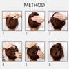 Black Metal Hair Fork Clip Women Hair Pin Combs Messy Bun Hairpin Clip Side Combs Updo Sticks Hair Styling Tool
