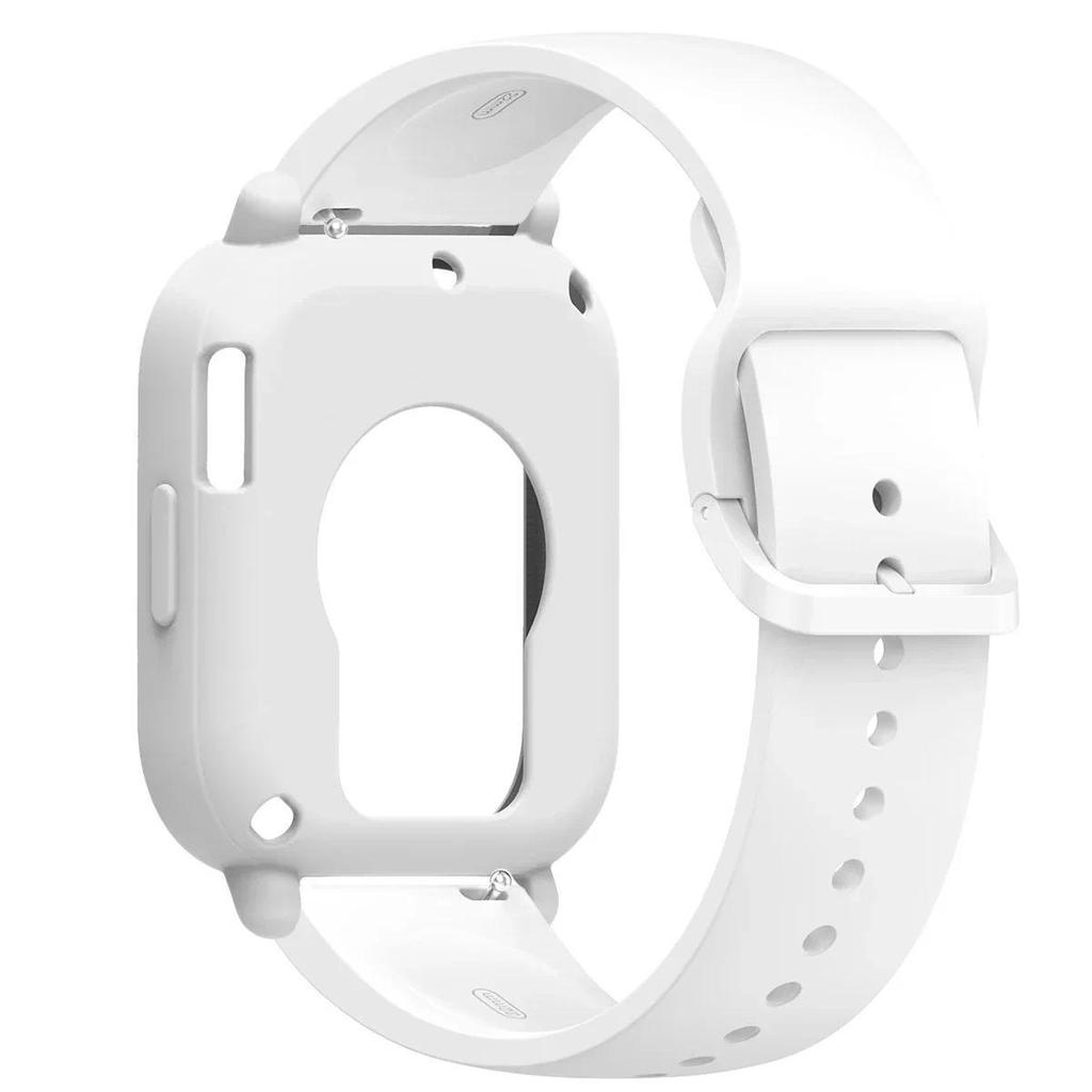 Silikonhülle+Armband für Redmi Watch 5 Lite / 5 Active weicher Stoßfänger Ersatzarmband Gürtel Uhrenarmband Schutzhülle Abdeckung