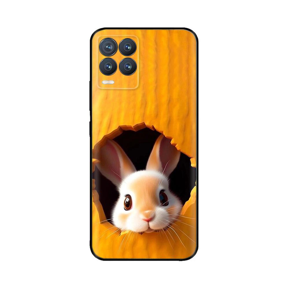 For Realme 8 Case Cute Animal Soft Liquid Silicone Cover For Realme 8 Pro 8i Realme8 4G RMX3085 Full Protection Durable Cases
