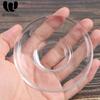 1PCS 9cm/12cm Heat Resistant Transparent Glass Saucer For Tea Coffee Drink Cups Round Snack Plate Clear Tea Supplies