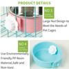 Dog Bowl, Removable Stainless Steel Hanging Pet Kennel Cage Bowl Food & Water Feeder Coop Cup for Puppy, Cat, Rabbit