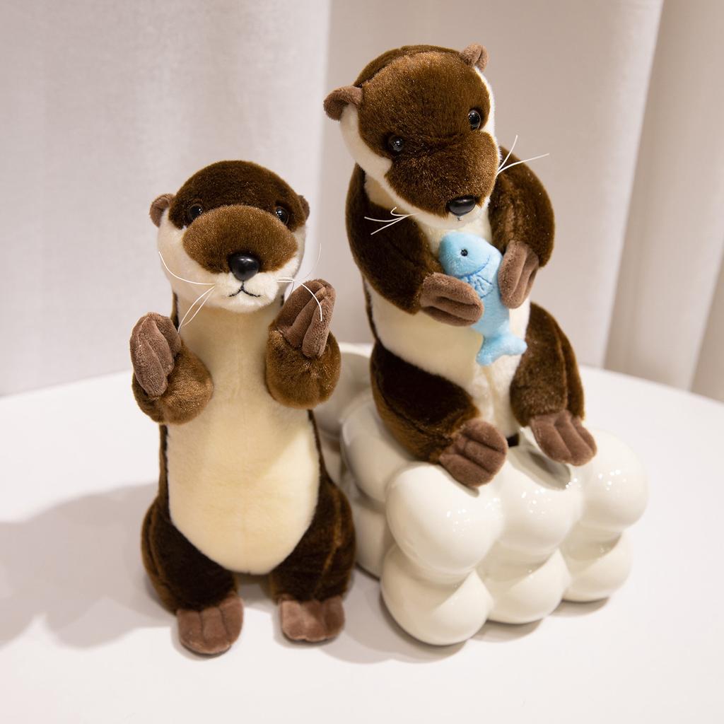 26cm Kawaii Otter Plush Toy Water Sloth Stuffed Animal Pillow Baby Groundhog Doll Birthday Gift Soft Room Decor