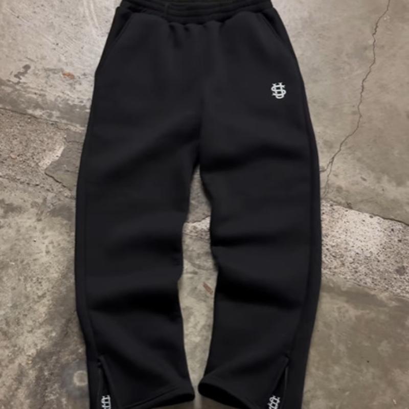European and American Y2K Solid Color Casual High Street Hip-hop Sweatpants