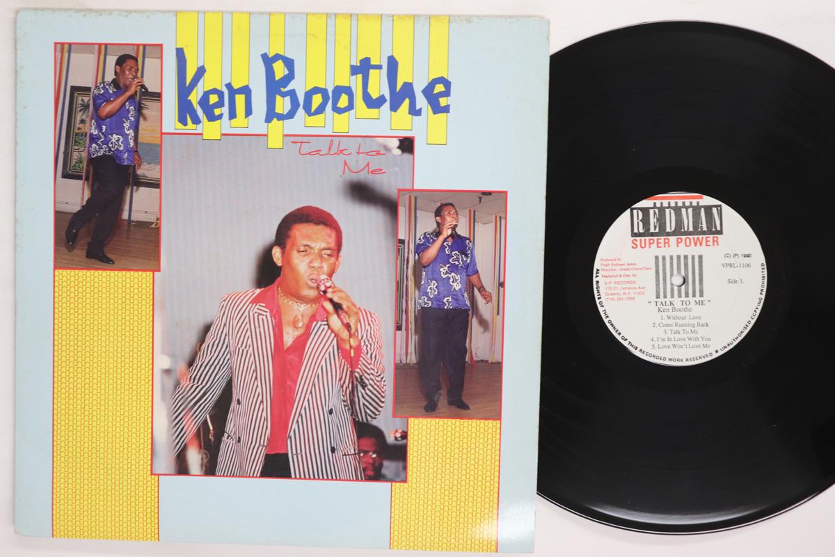 

LP Record KEN BOOTHE Talk To Me VPRL1106 REDMAN SUPER P 1990 US Reggae Ska Dub Used