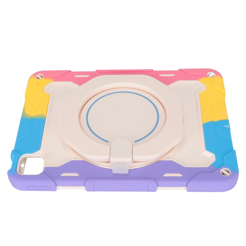 IOS Tablet Case 11in 3 Layer Shockproof Slim Tab Case with 360 Rotating Kickstand Shoulder Strap