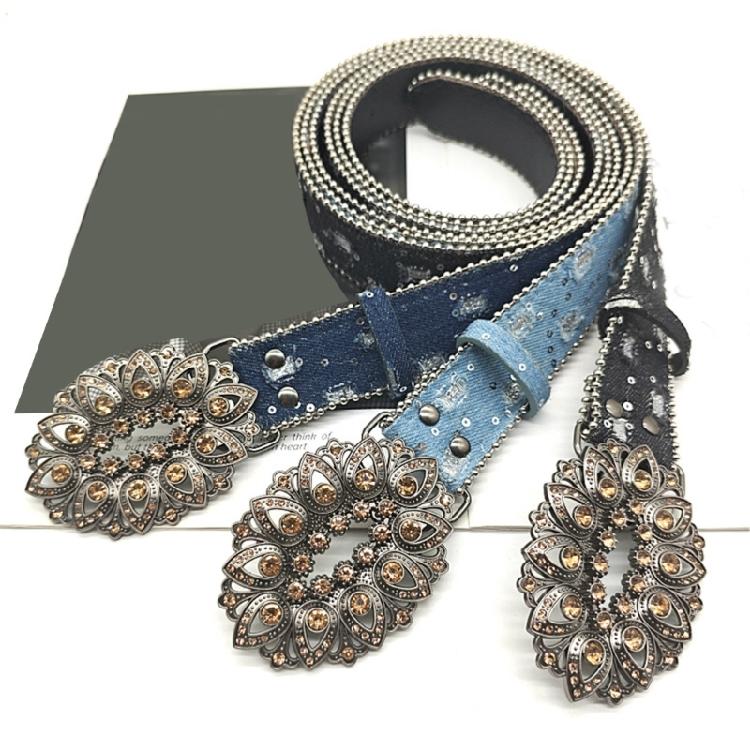 Rhinestones Buckle Belt for Woman Waist Decors Pants Belt Simple Belt Jeans Pants Decorative Belt Multiuse Waiststrap