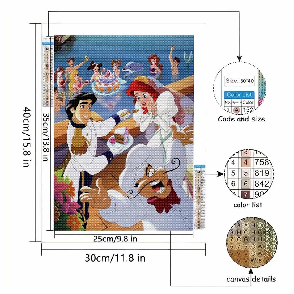 5D Diy Diamond Painting The Princess Eating The Cake Full Drill Rhinestones Mosaic Embroidery Handmade Products Home Decor Gift