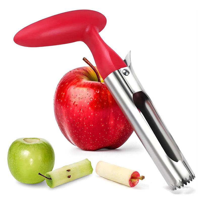 2pcs Apple Slicer and Corer Set Stainless Steel Fruit Seeder Core Remover with Non-Slip Handles for Tomato Pear Peach Cutting
