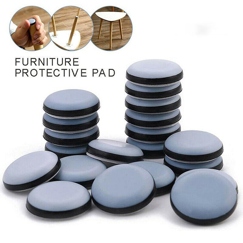 1/4/8/20pcs 19-40mm Furniture Foot Sliders Table Chair Leg Sliders Felt Pad Cabinet Sofa Glides Furniture Accessories Floor Protector