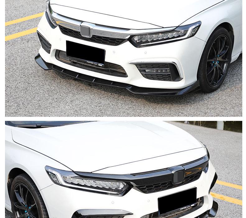 Compatible with 19 Honda Inspire/Accord Models: Front Lip, Side Skirts, Rear & Top Spoilers, Louvers Body Kit.