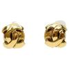 CHANEL 209 Gold Plated CC Logos Earrings Earring goldUsed