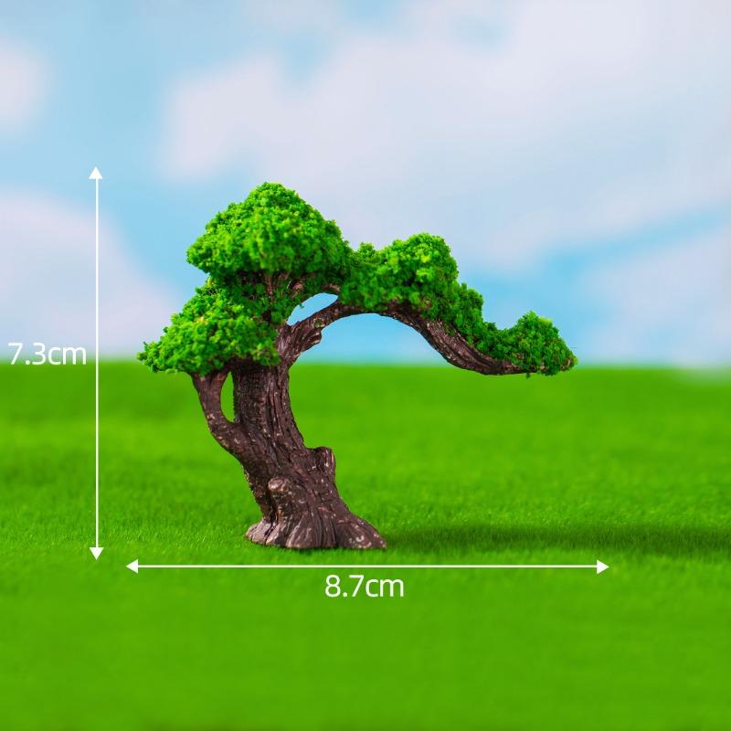 Micro-landscape Simulation of Green Trees Flowers Moss Horticultural Ecology Bottle-making, Scene Decorations Accessories, and Small Ornaments