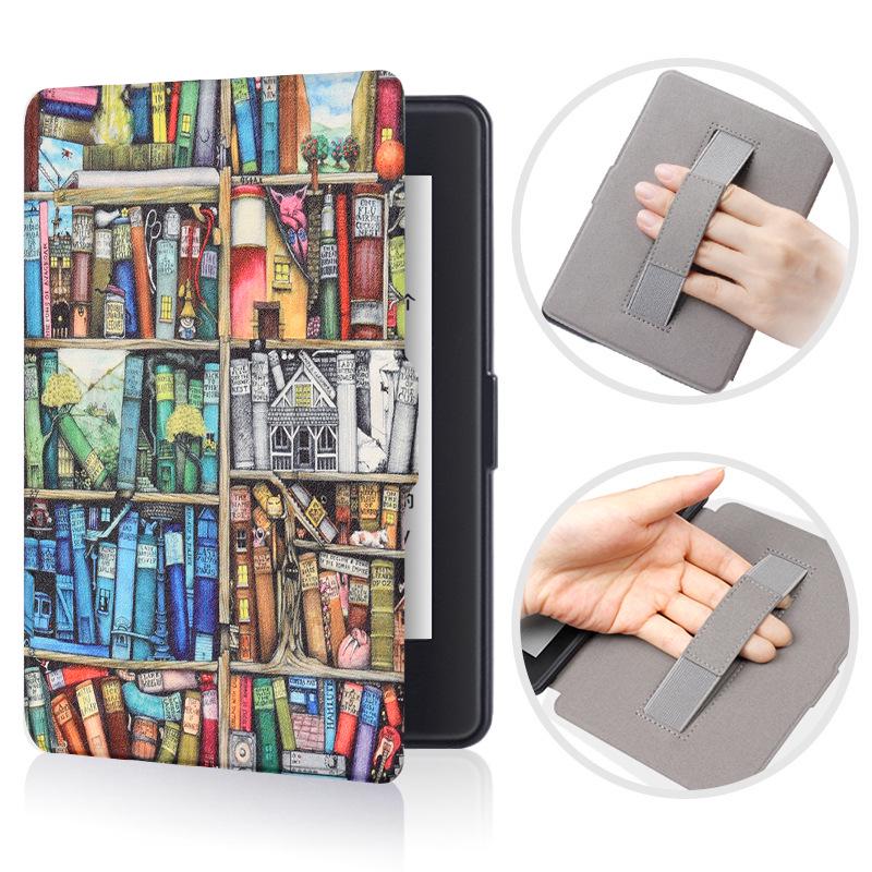 Handheld Protective Case for Kindle Paperwhite 3/2 – Slim Painted Shell with Hand Holder